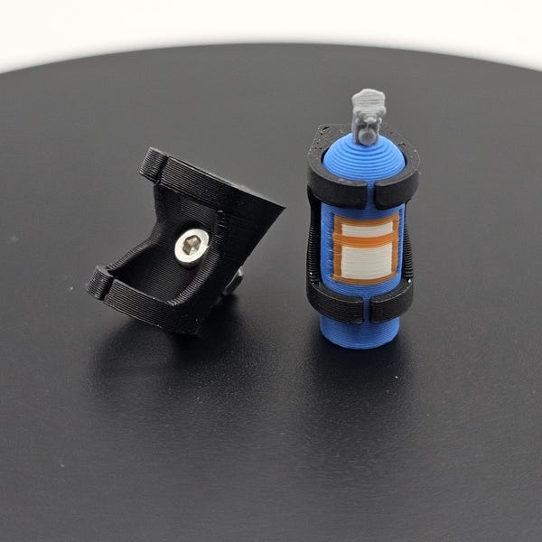 Nitrous Oxide Bottle for 1/18 or 1/24 Scale RC vehicles. Universal fit.