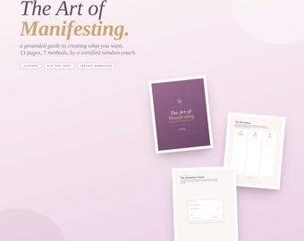 Manifestation Arbeitsheft | 369 Methode, Fülle Check, Scripting Journal (Digitaler Download)