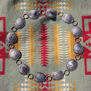 TEST 12 Piece Concho | Sterling Silver, 925 | Southwest, Western, Geometric | Belt Buckle Set
