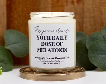 Funny gag gift for Nurse, Works Better than Melatonin candle, gift for friend, insomniac gift