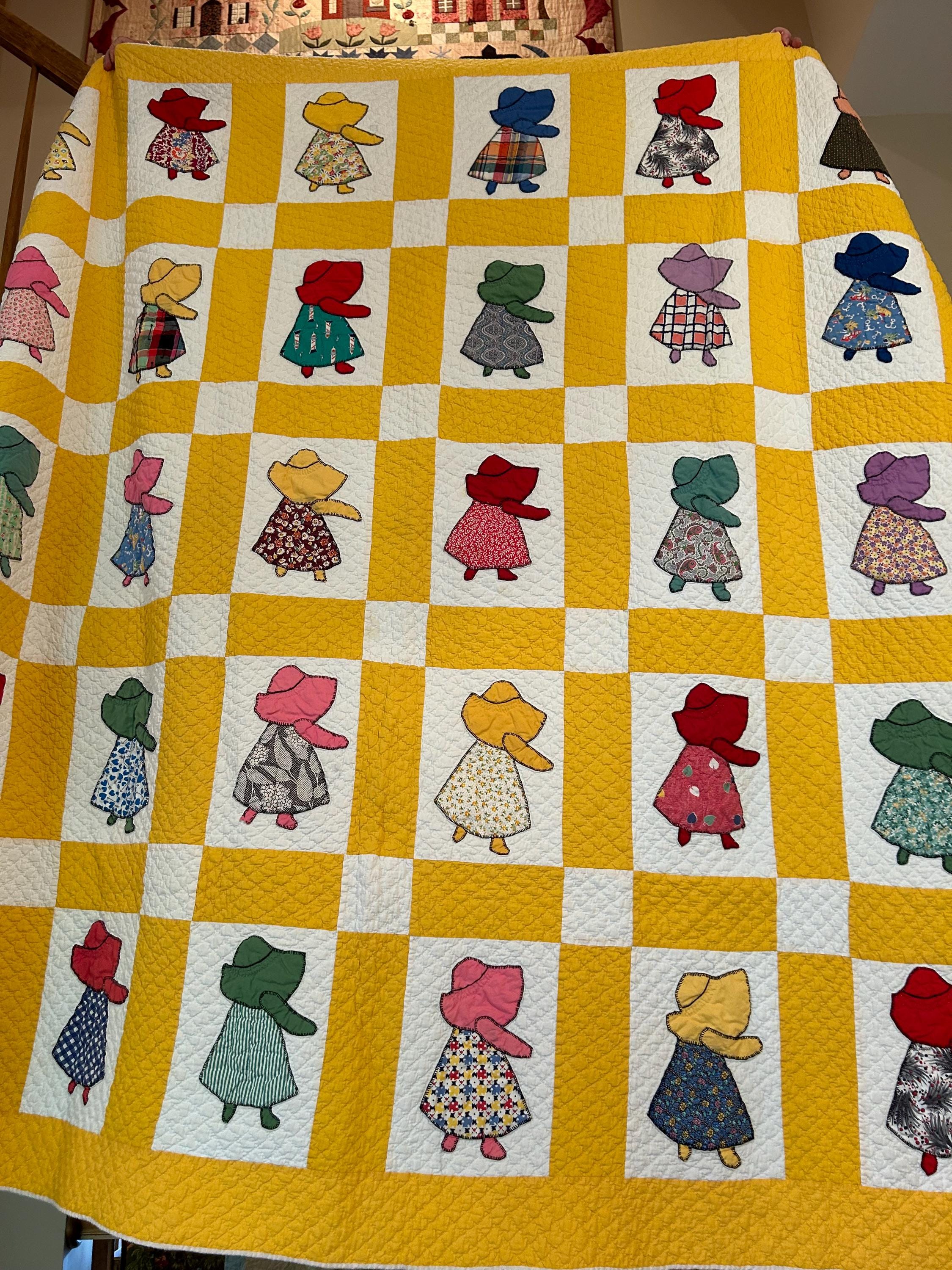 Vintage Sunbonnet Sue Quilt