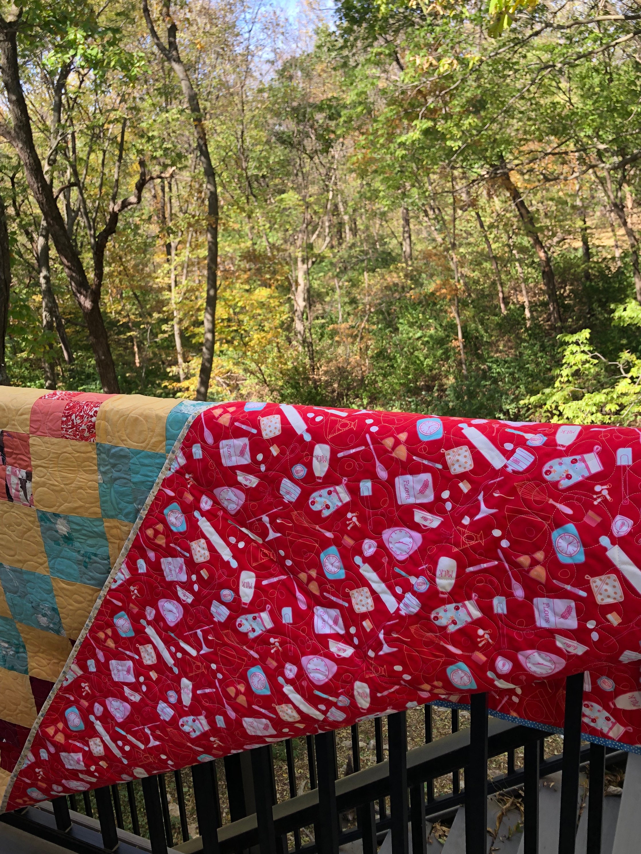 Vintage Four Patch Quilt Etsy