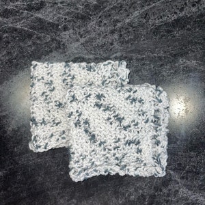 Hand Knit Dish Cloth SET OF 2 image 6