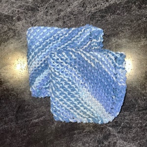 Hand Knit Dish Cloth SET OF 2 image 7