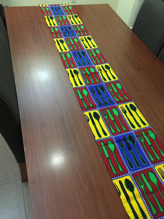 Reversible African table runner/home decoration/ Table Etsy