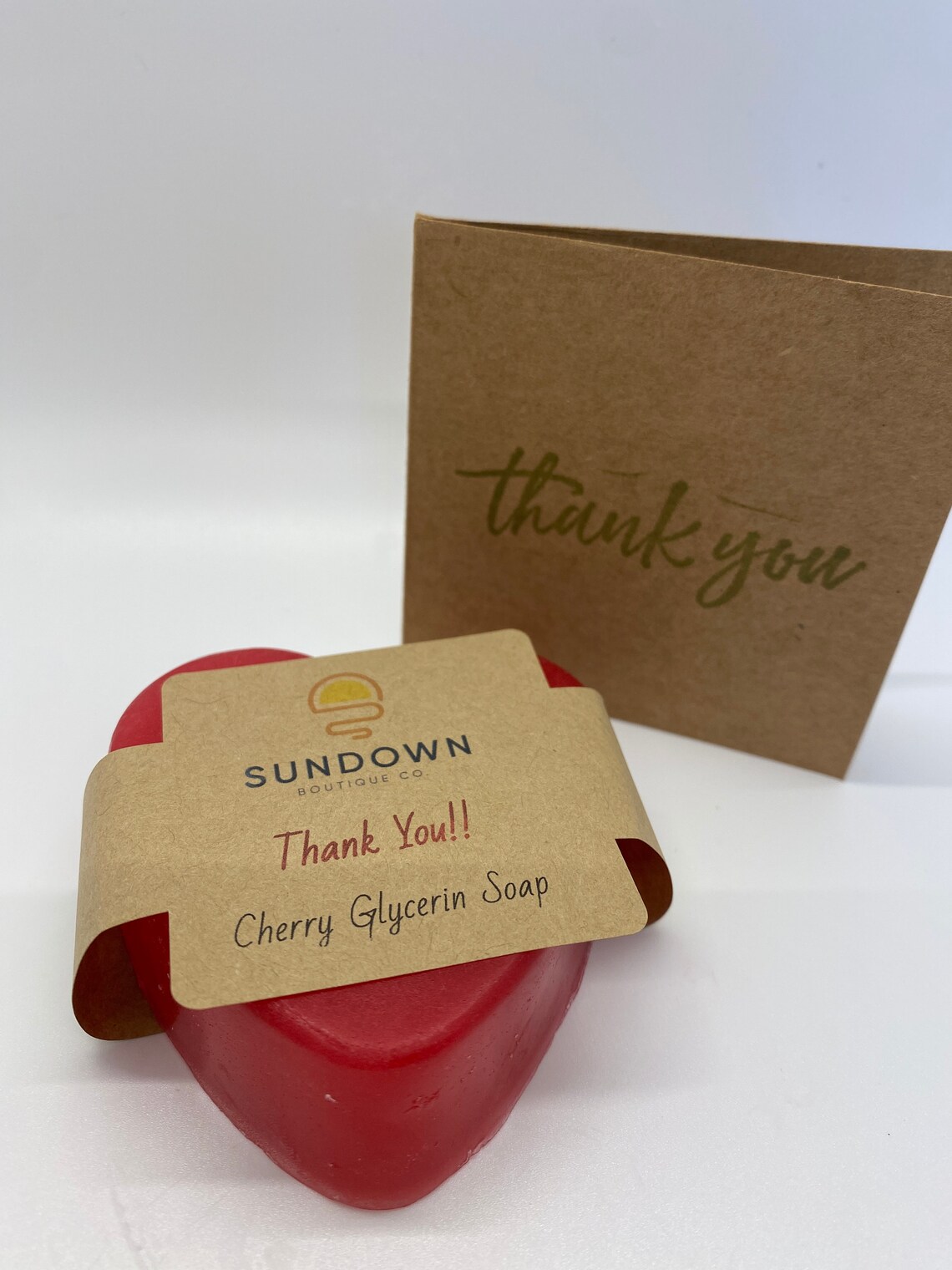 Thank You Soap & Hand Stamped Card Etsy Norway