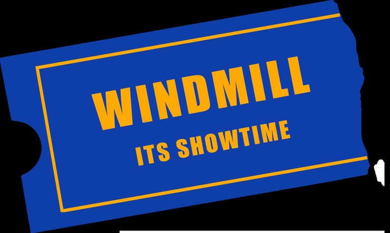 Windmill Block Stickers 3 inches Hard Hat Decal waterproof