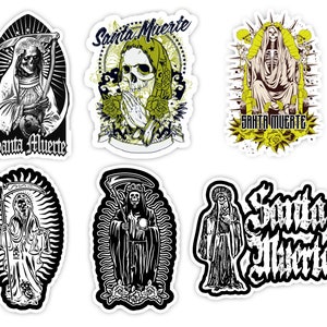 La Santa Muerte sticker pack 6 pcs B