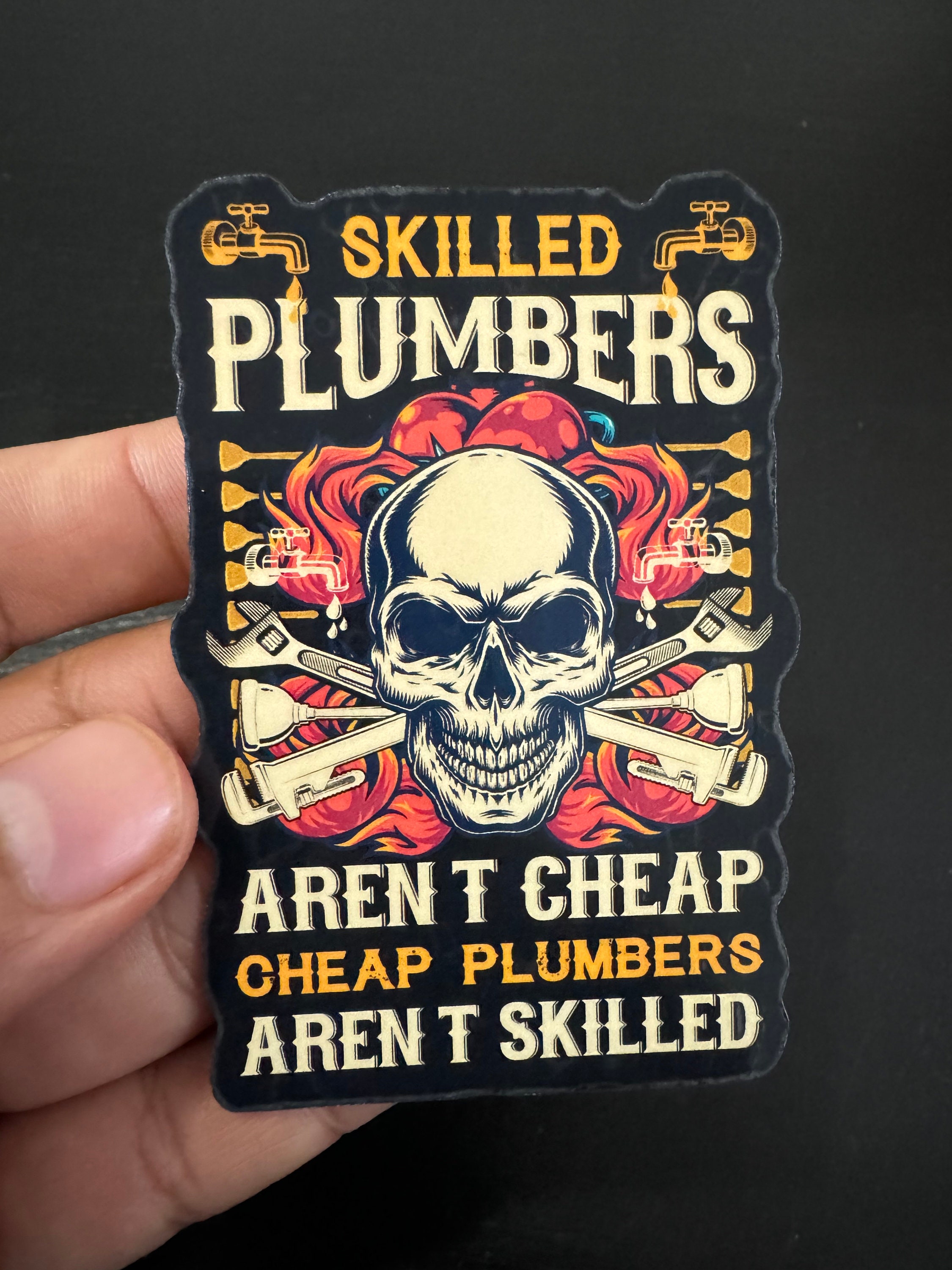Master Plumber Sticker Skilled Plumber Sticker 3.5 Inch Toolbox Decal Waterproof Vinyl - Etsy