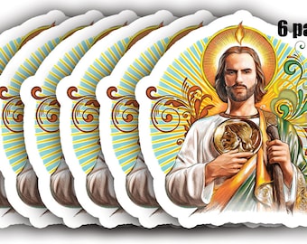 San Judas sticker pack 6 pcs St Jude