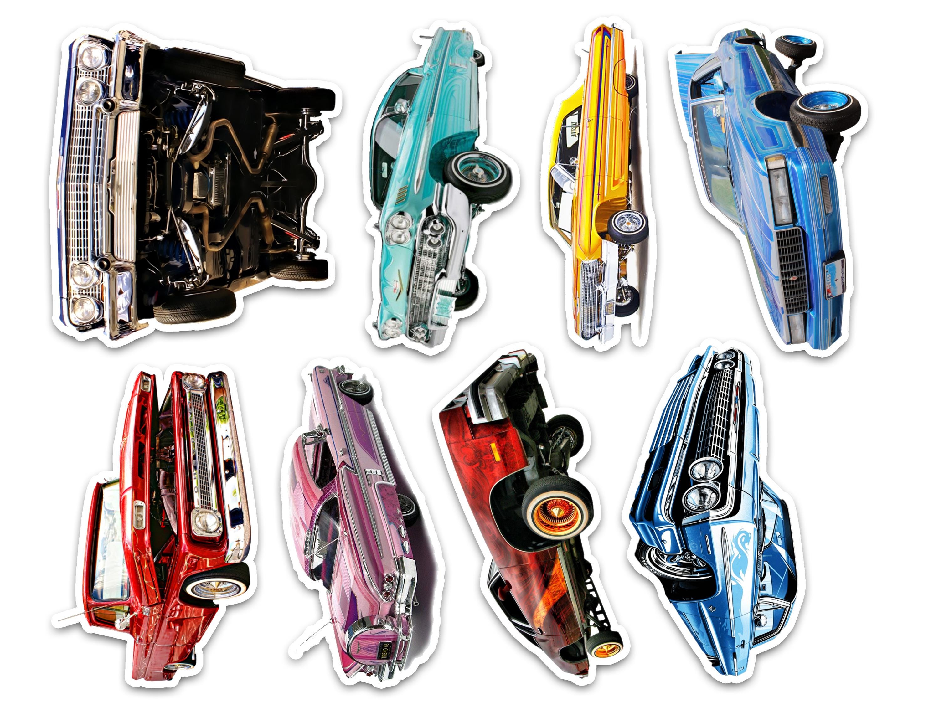 Lowrider Sticker Pack Laminated Vinyl Waterproof Stickers - Etsy