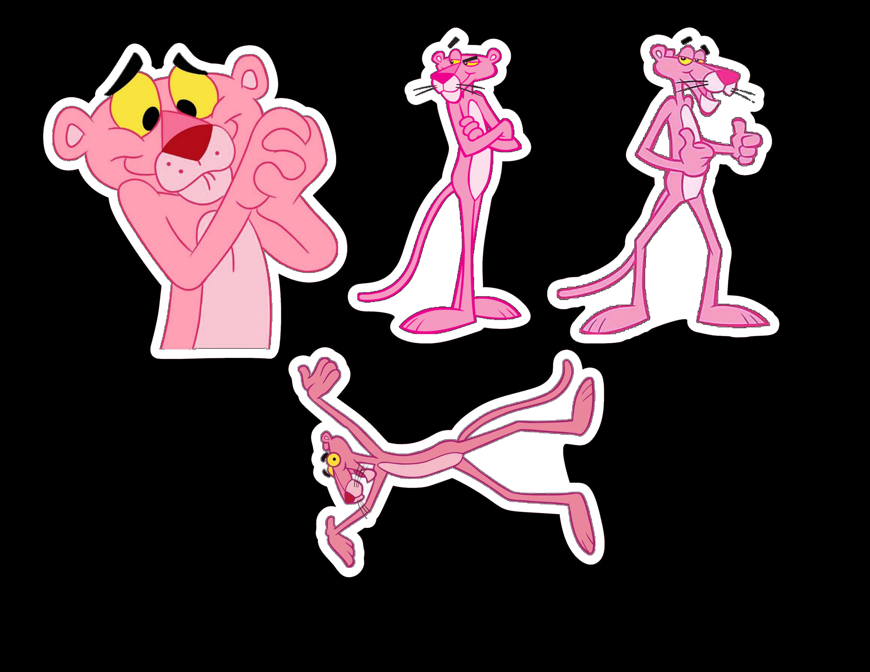 Pink Panther sticker pack laminated vinyl waterproof stickers Etsy