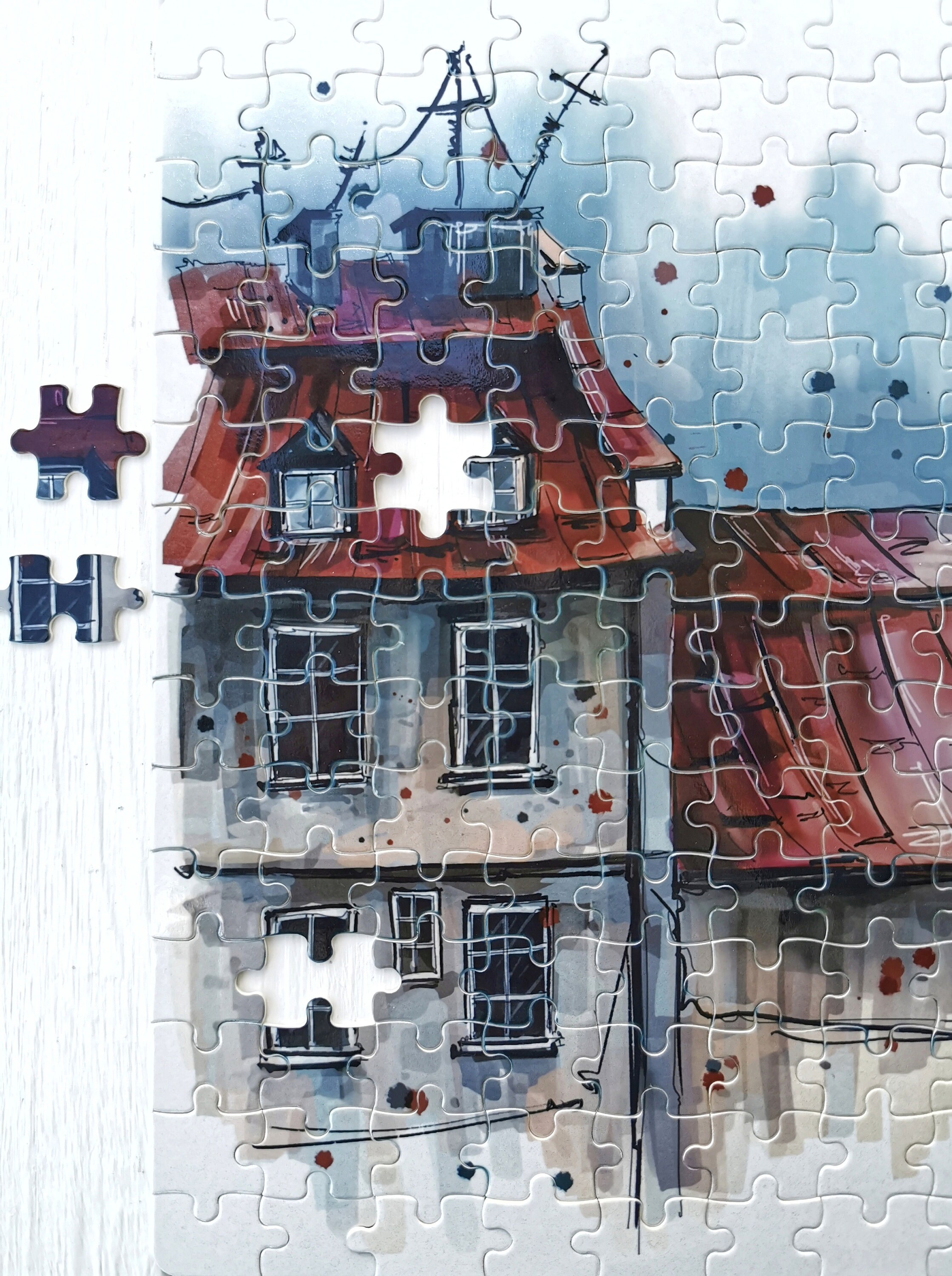 Watercolor jigsaw PUZZLES Puzzles for Adults illustrated Etsy