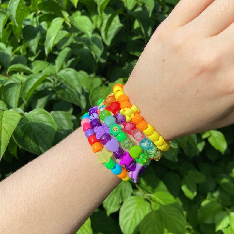 Kandi Bracelet Grab Bag Kidcore Weirdcore Y2k Mystery Etsy