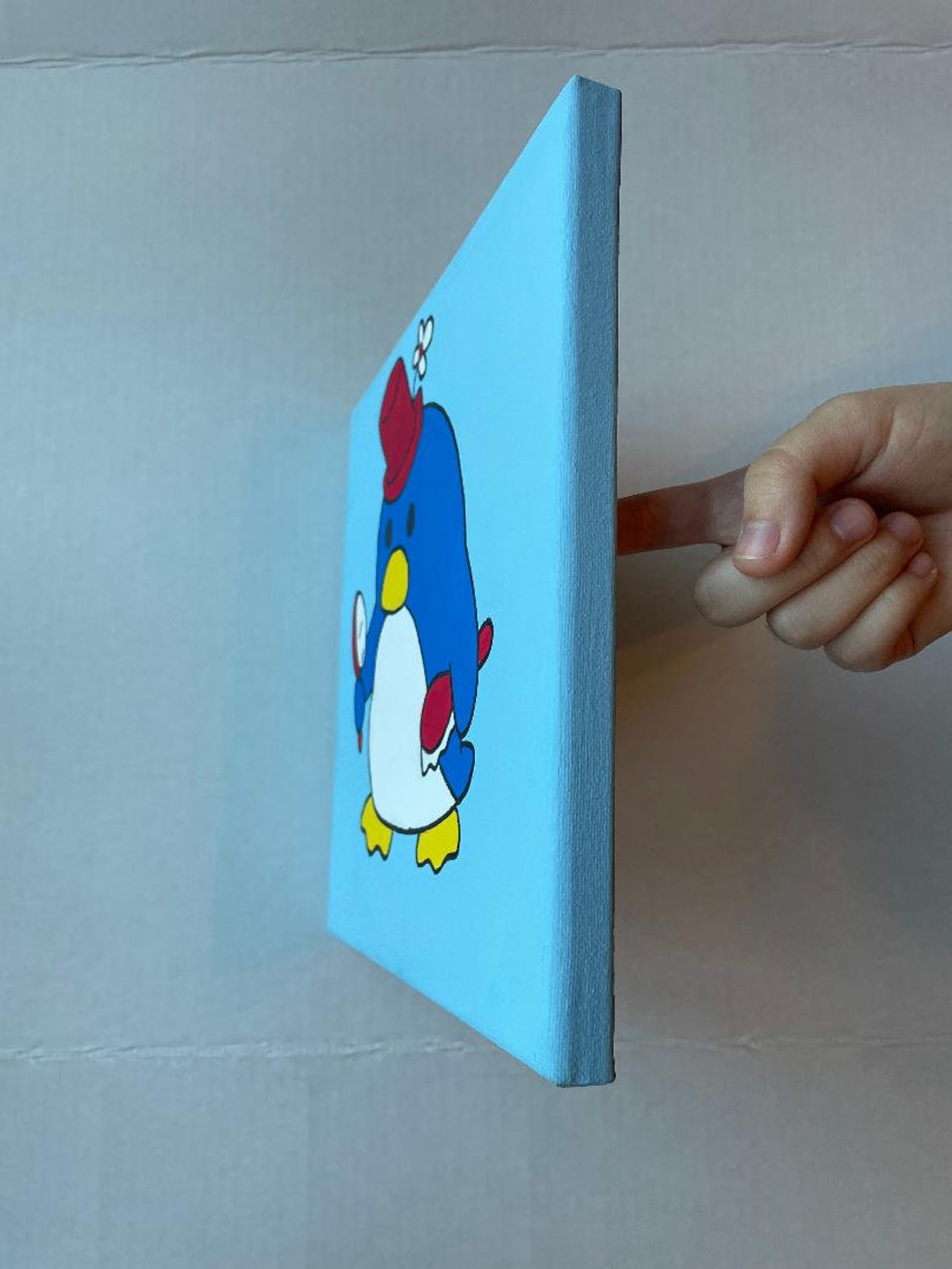 Tuxedo Sam Canvas Painting Etsy