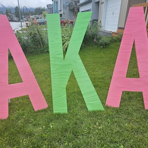 Letras griegas y de patio personalizadas