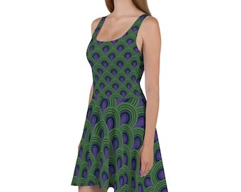 Overlook Hotel Room 237 Pattern Skater Dress