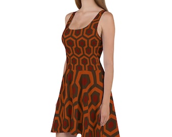 Overlook Hexagon Pattern Skater Dress