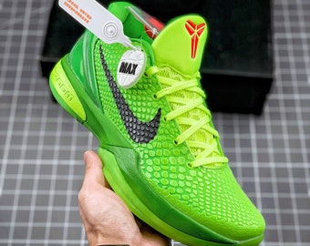 Kobe 6 Protro “Grinch” Green Apple Volt Crimson Black, Men and Women Shoes, Sneaker gifts, Unisex shoes