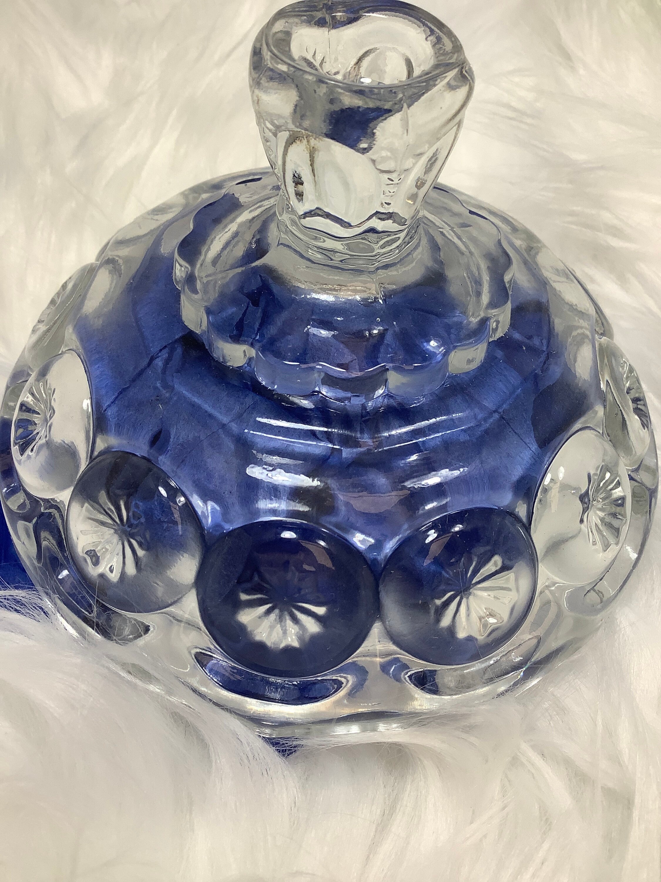 Vintage Avon Crystal Covered Candy Dish Etsy