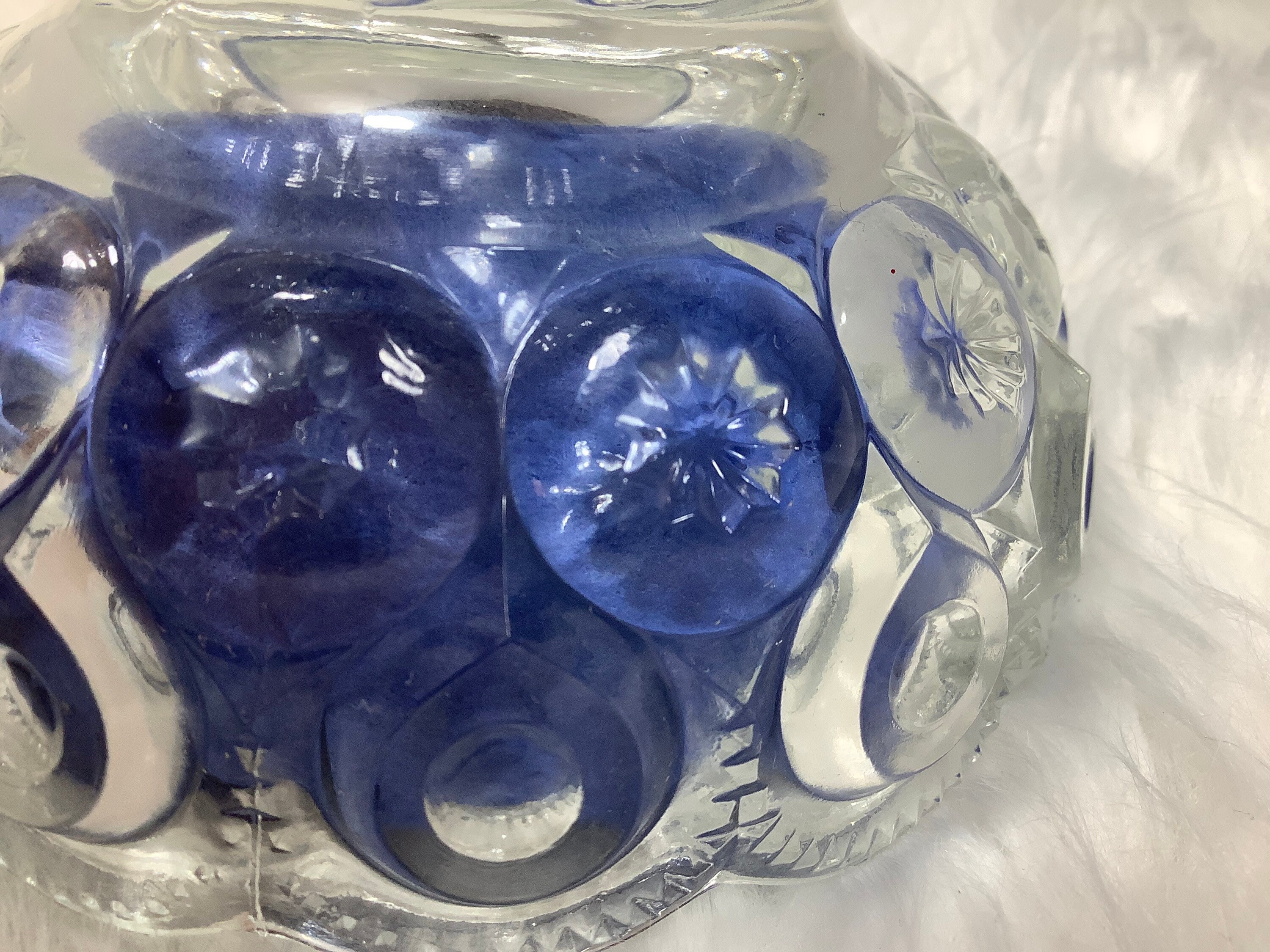 Vintage Avon Crystal Covered Candy Dish Etsy