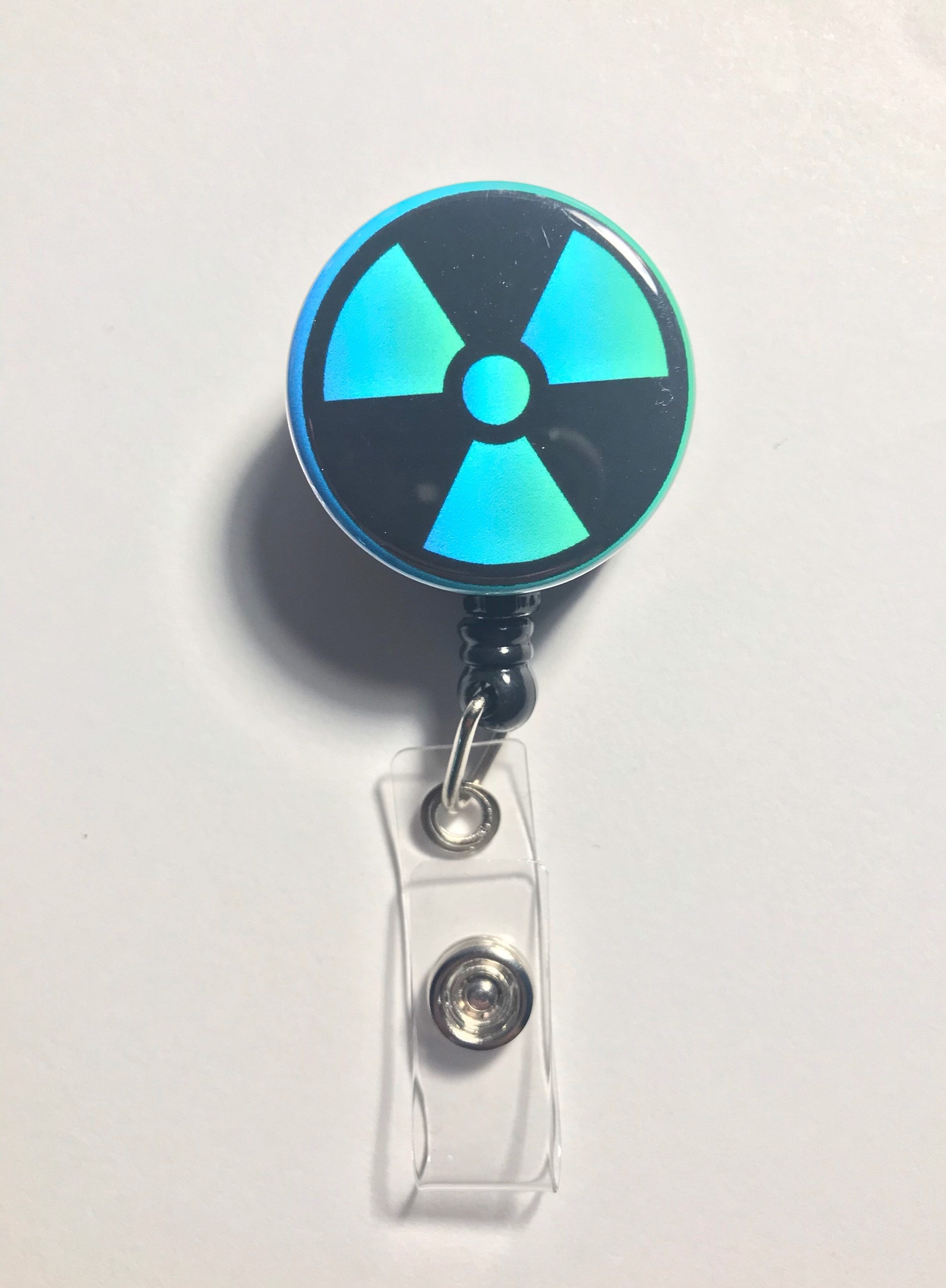 Blue Radiation Badge Reel | Etsy