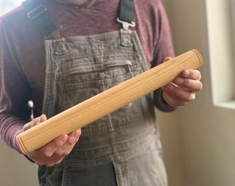 FRENCH ROLLING PIN | Hand Turned | 15-16 inches