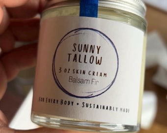 BALSAM FIR | Tallow Skin Cream | Grass Fed + Regenerative Beef Tallow