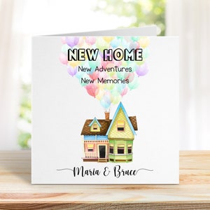 Félicitations pour votre nouvelle carte de visite, carte de pendaison de crémaillère, nouvelle maison personnalisable, carte de voeux nouvelle maison.