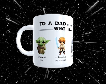 To a dad who is... mug, Father's day mug, Funny Father's Day Gift, Birthday gift for Dad Daddy Grandad, Christmas Gift for Dad Grandad.