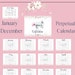 Printable Perpetual Calendar Pink Editable Birthday Calendar for Girly ...