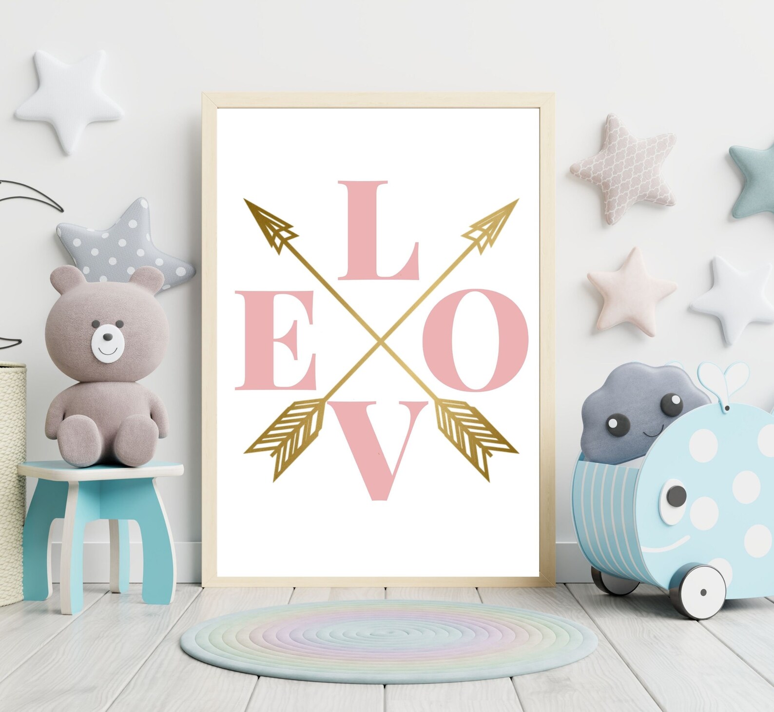 Girly Wall Decor Heart Wall Art Teen Girl Room Decor Above Etsy