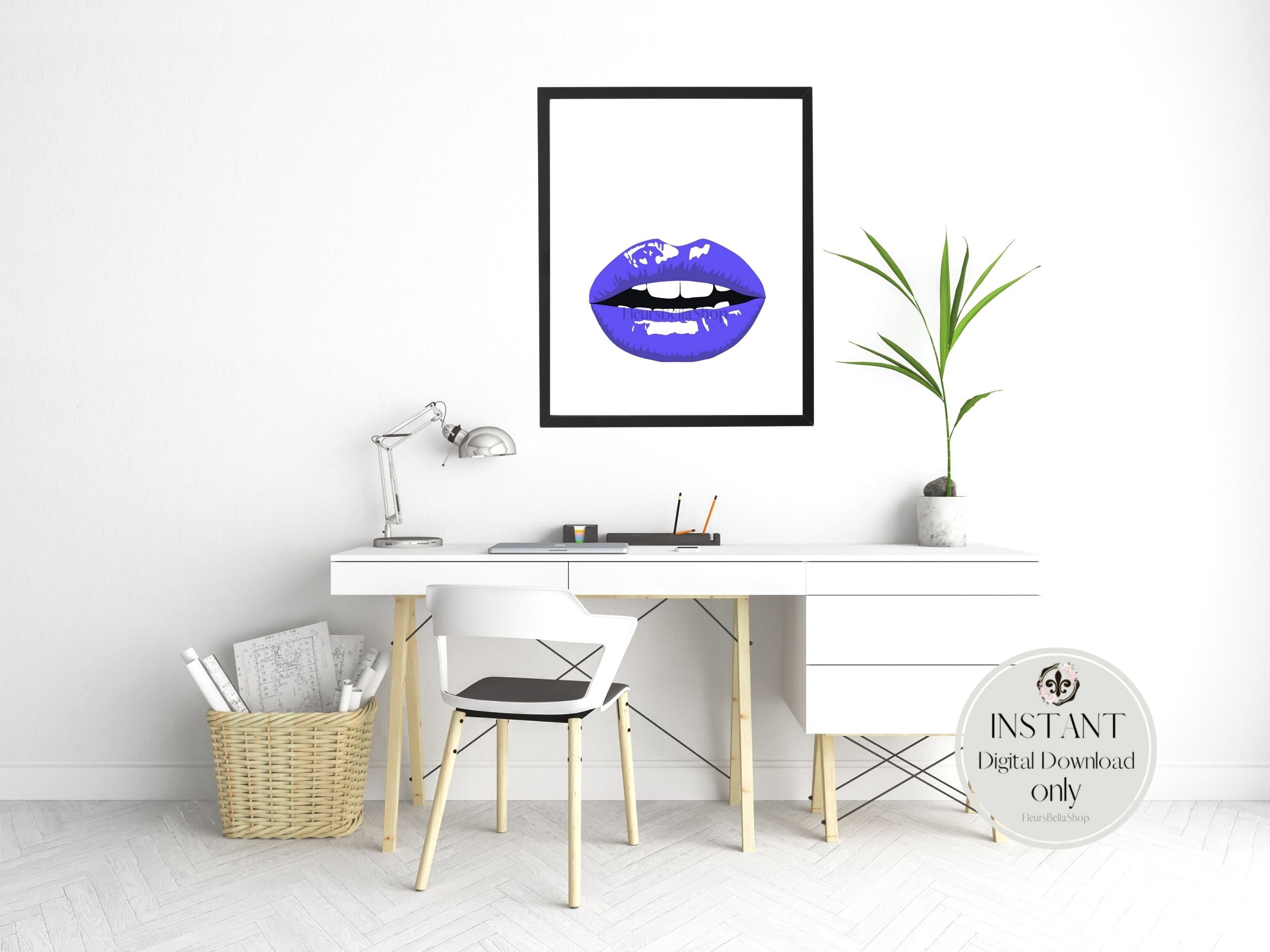 Girly Wall Decor Lips Wall Art für Teen Girl Room Decor. Etsy.de