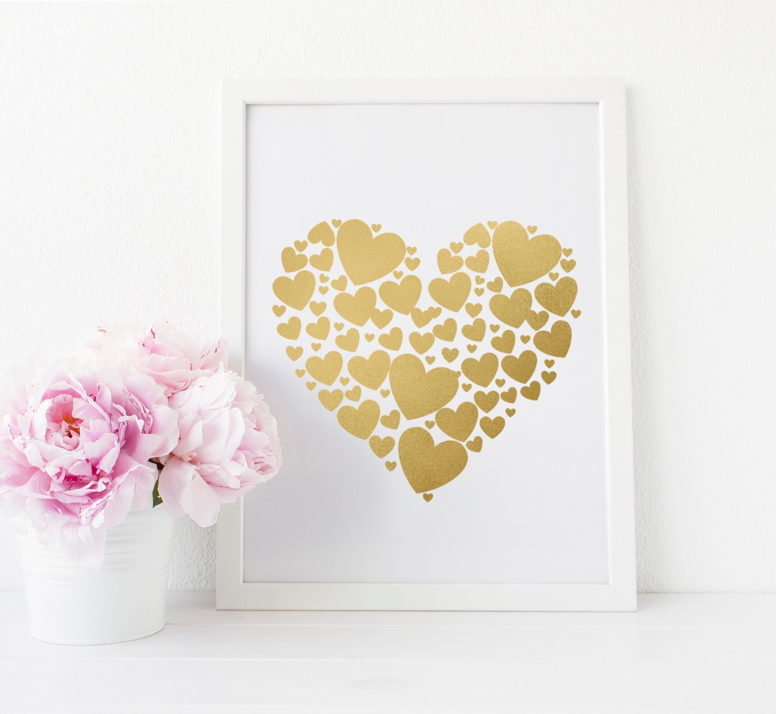 Girly Wall Decor Heart Wall Art Teen Girl Room Decor Above Etsy