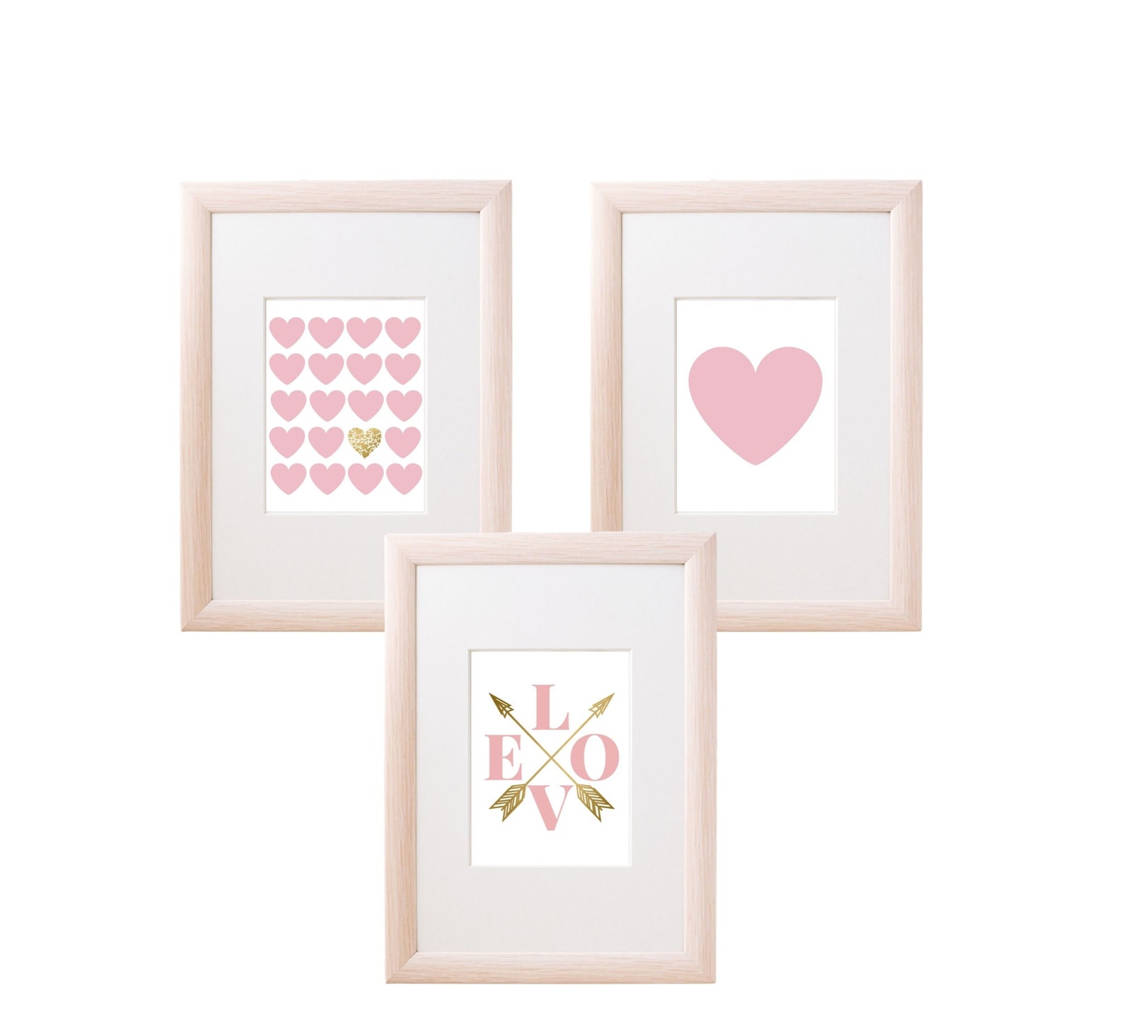 Girly Wall Decor Heart Wall Art Teen Girl Room Decor Above Etsy