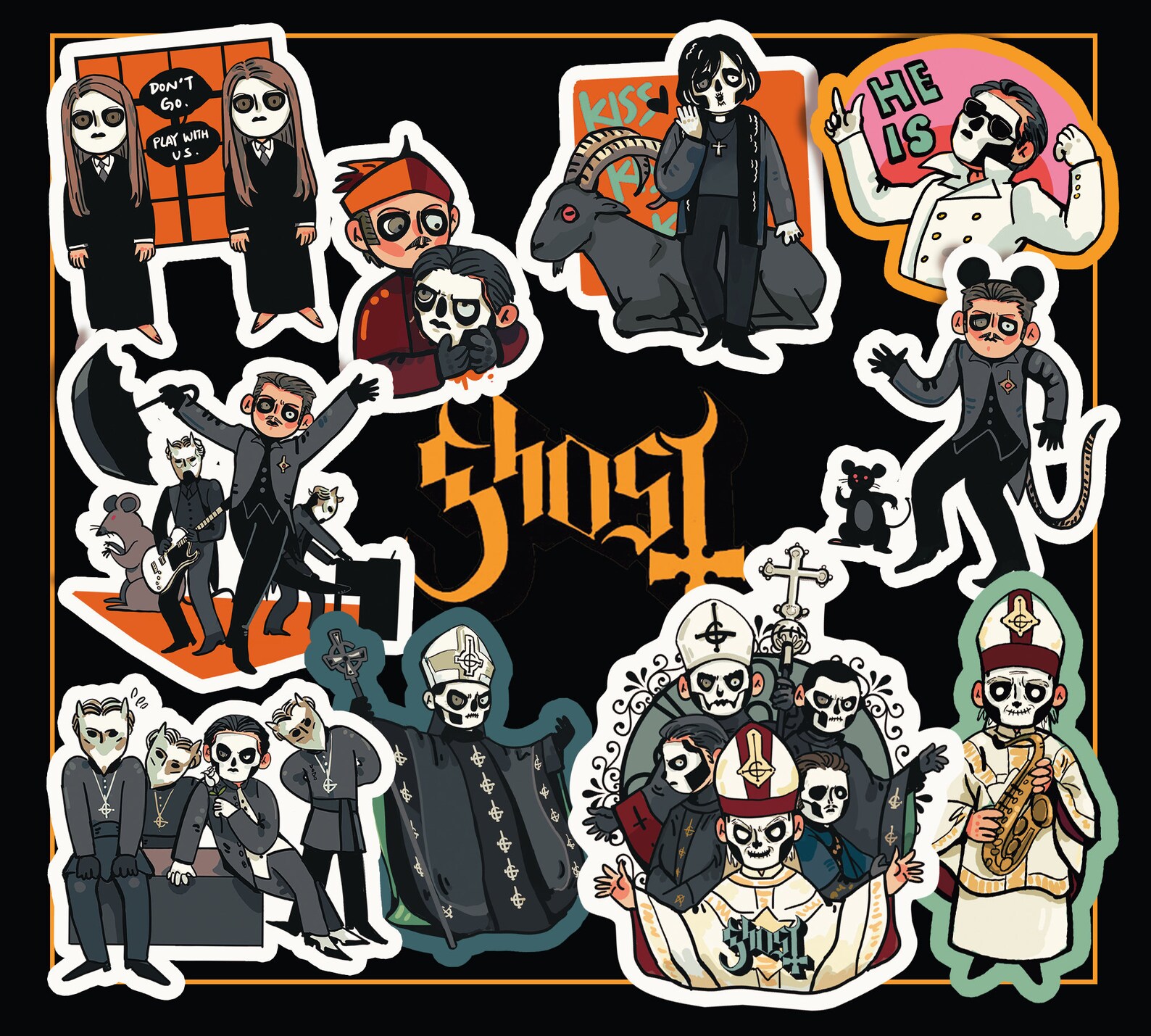 Ghost Sticker Pack Etsy
