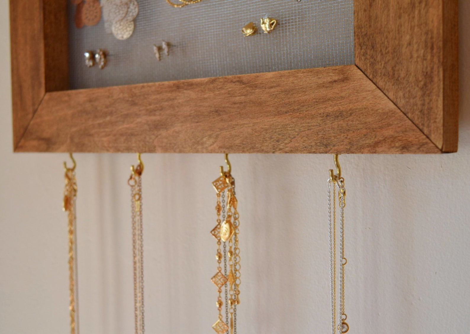 Natural Wood Jewelry Hanger Etsy