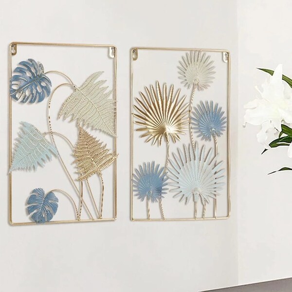 Gold Metal Wall Art Etsy