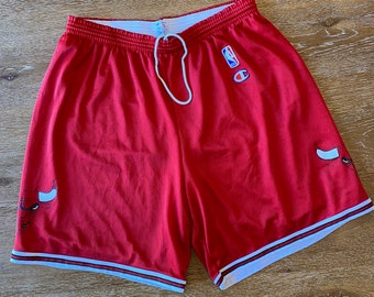 Short de champion de basket-ball NBA des années 90 vintage des Chicago Bulls (grand)