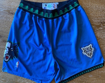 Minnesota Timberwolves Authentic (XL) l Short de basketball vintage NBA des années 90 pour débutants