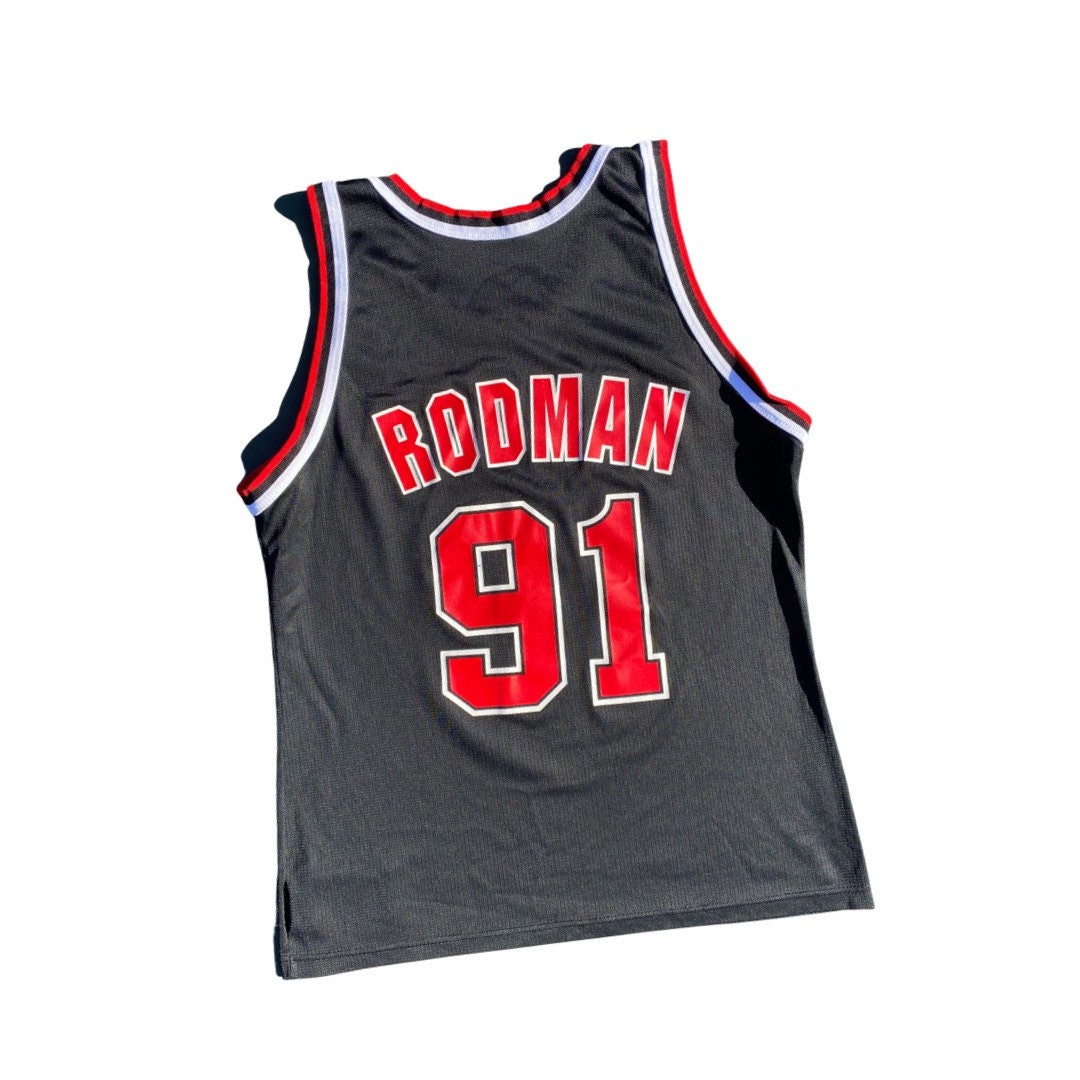 90's Dennis Rodman Chicago Bulls Champion Authentic NBA Jersey