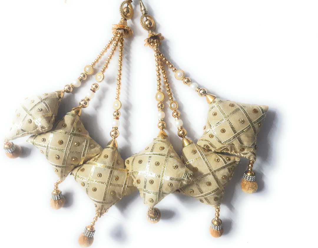 Latkan for Lehenga Gold Work Tassels Latkans for Lehanga , Blouse Purse