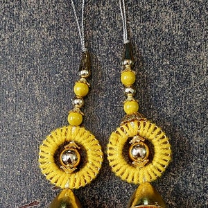 Mirror work latkan Blouse , tassels, purse hangings, home décor, Bollywood, Indian, sari, tassel, , Lehanga 1 Pair