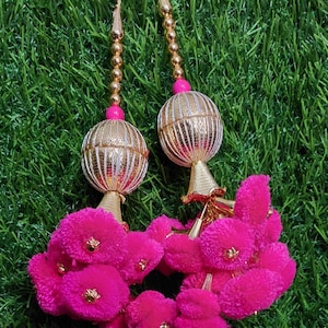 Pink Indian Tassel, Handmade  Women Hand Made Tassels Lehanga Latkan Latkan For Blouse, Tassel Pompom Garland Tassels, tassel for dress