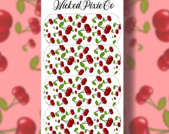 Nail Art Cherry Nail Decals: Summer Fruit Waterslide Nail Art