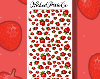 Nail Art Strawberry Nail Decals: Summer Fruit Waterslide Nail Art