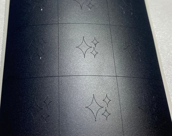 Sparkle Effect Stars Airbrush Stencil Vinyl for Airbrush Trendy Nail Art Supplies