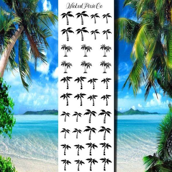 Palm Tree Nails - Etsy