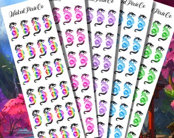 Nail Art Decals Ombre Chinese Dragon Waterslide Nail Decals: Acrylic & Press On Nail Art