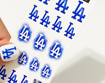 Los Angeles Baseball Nail Decals LA Nail Art Supplies Baseball Season